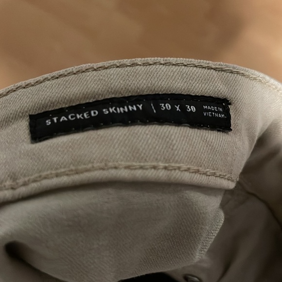 Pac-Sun LA Tan Stacked Skinny Jeans - Picture 5 of 5
